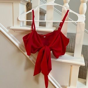 Red tie tank ❤️‍🔥